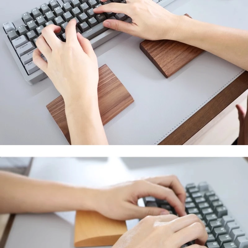 Walnut Hand Rest Customized Alice 75% Split Keyboard Wrist Rest Ergonomics Non-slip 60% 75% 80% 98/104key Keyboards plam rest