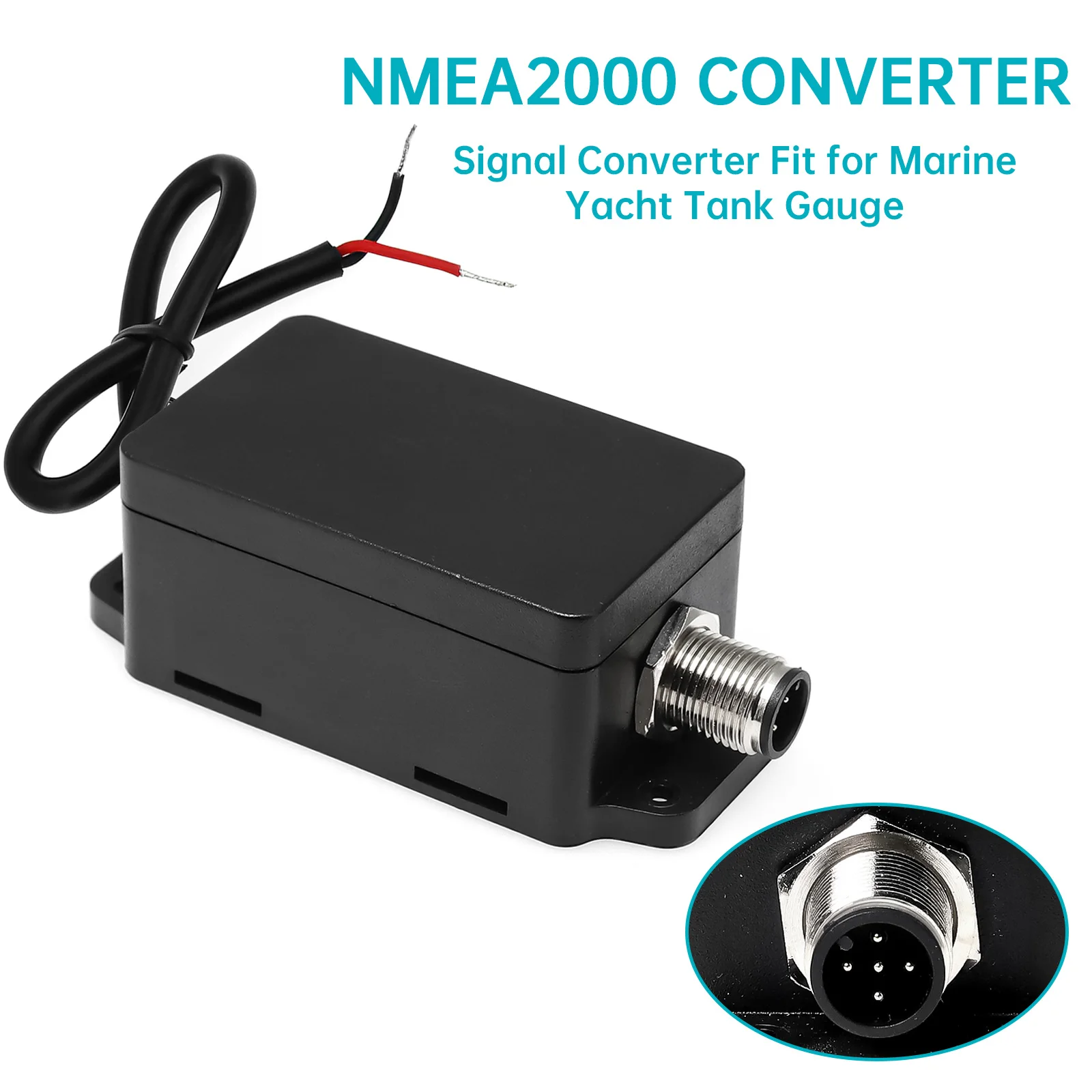 Convertitore multifunzione NMEA 2000 0-190 Ohm 240-33 Ohm Convertitore acqua salta/pozzo vivo/olio per sensore marino yacht barca 9-32V