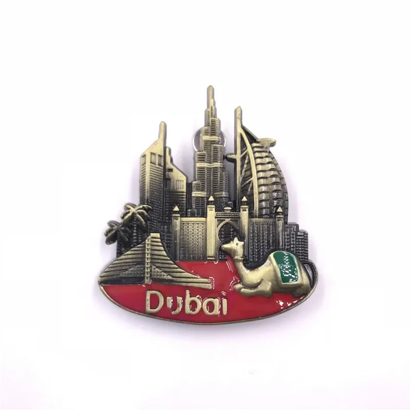 Shanghai Venezia Italia Dubai Burj Khalifa San Francisco Golden Gate Bridge Austria London Istanbul Paris Souvenir Fridge Magnet