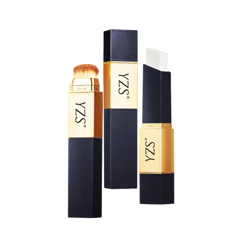 مجموعة مكياج قاعدة الوجه YZS وفرشاة F4 للتحكم في الزيت وخافي عيوب البشرة وتصحيح الهالات السوداء وخالية من الزيوت ومكياج كريم الأساس للبشرة