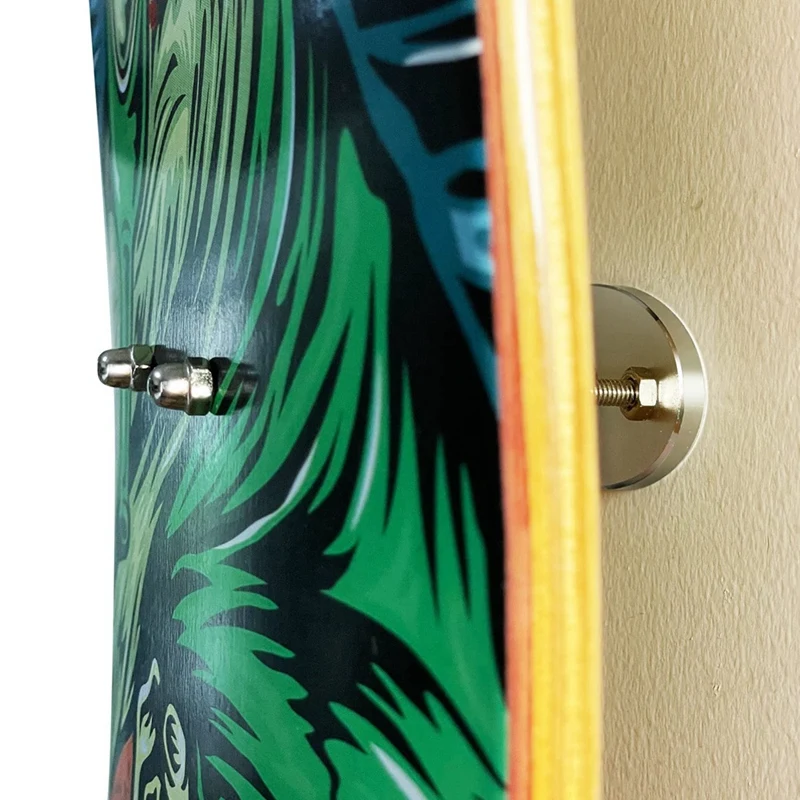 6 Piece Skateboard Wall Mount As Shown About 6.2Cm For Skateboard Deck Display, Sturdy And Easy Installation