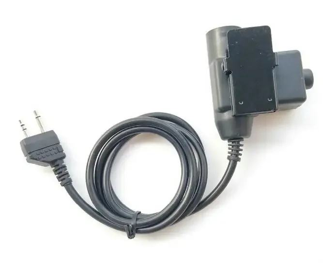 U94 PTT Cable for Z Tactical Bowman Elite II HD01 HD02 Headset For Midland 2 Pin Two Way Radio G6 G7 GXT550 GXT650 LXT80 75-510