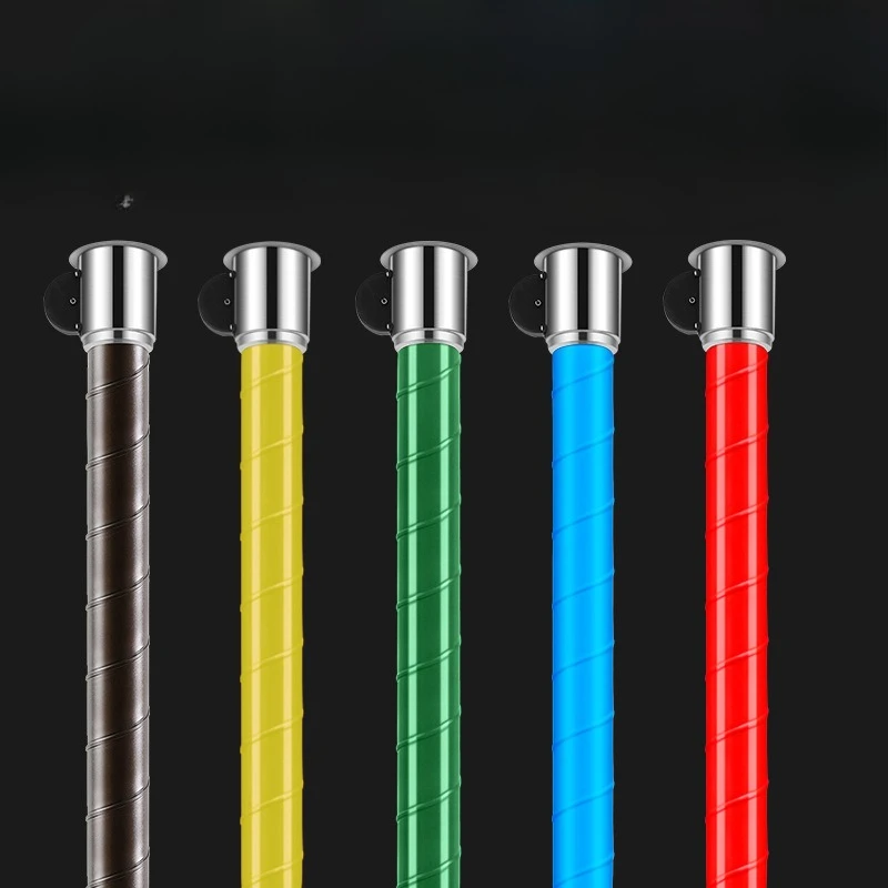 業務用グレード排気管ステンレス鋼BBQ煙抽出器調整可能煙突LEDライト付き多色換気フード