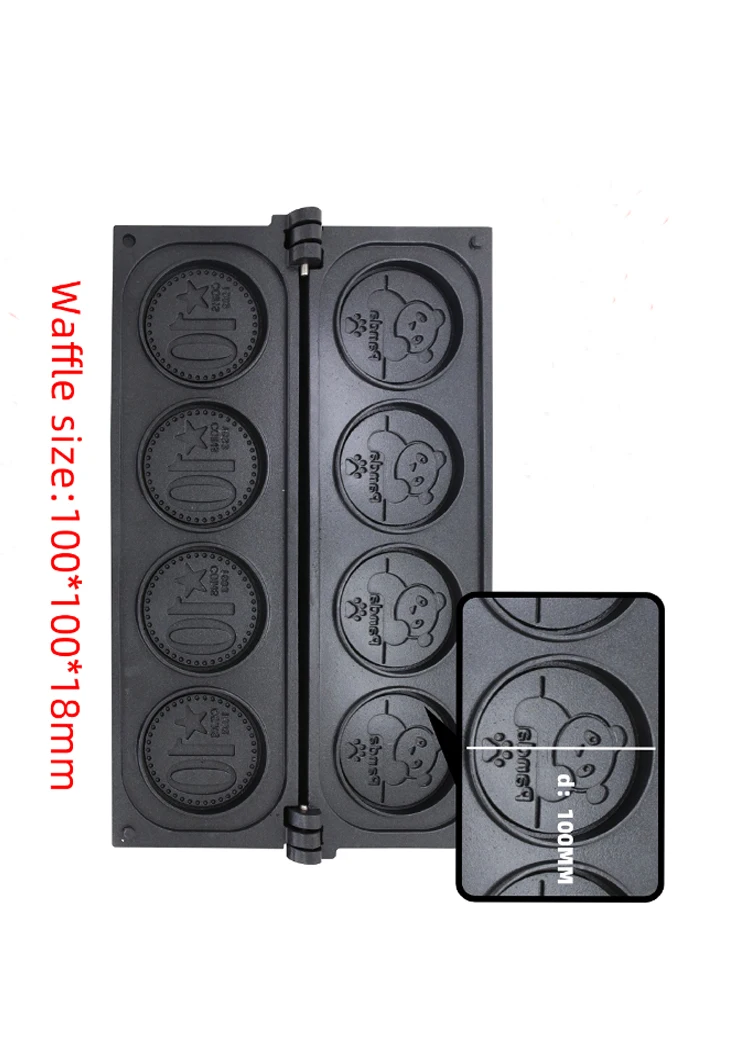 2 stücke Waffel form für Modus 261 Panda Waffeleisen Maschine