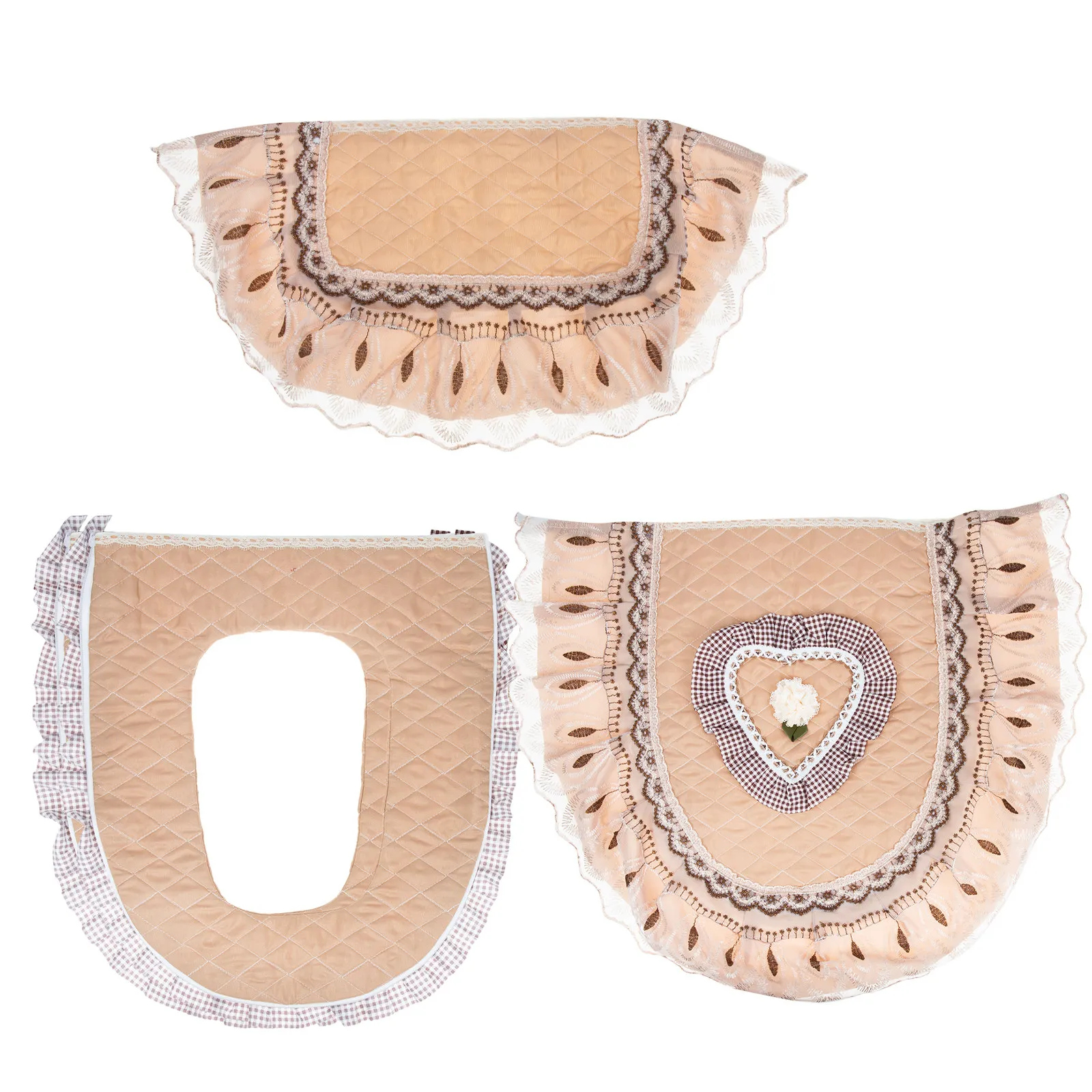 

1Set Comfortable Supple Toilet Seat Mat Adorable Thickened Cushion for Winter Reusable Washable Easy Install Simple Elegant Home