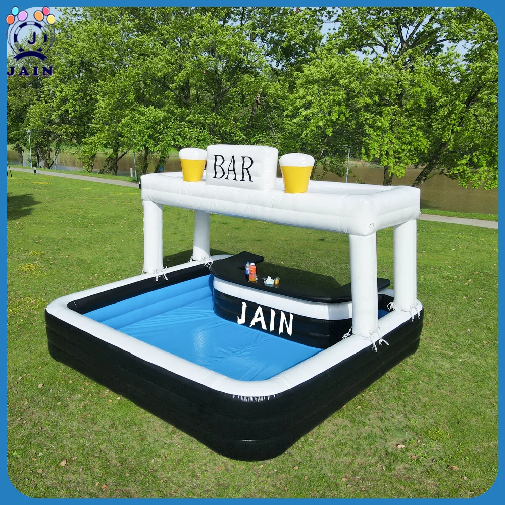 

Inflatable Backyard Swimming Pool Bar Inflatable Adults Party Big Blow up Pool Bar Tent Garden Floating Pool Bar For Outdoor