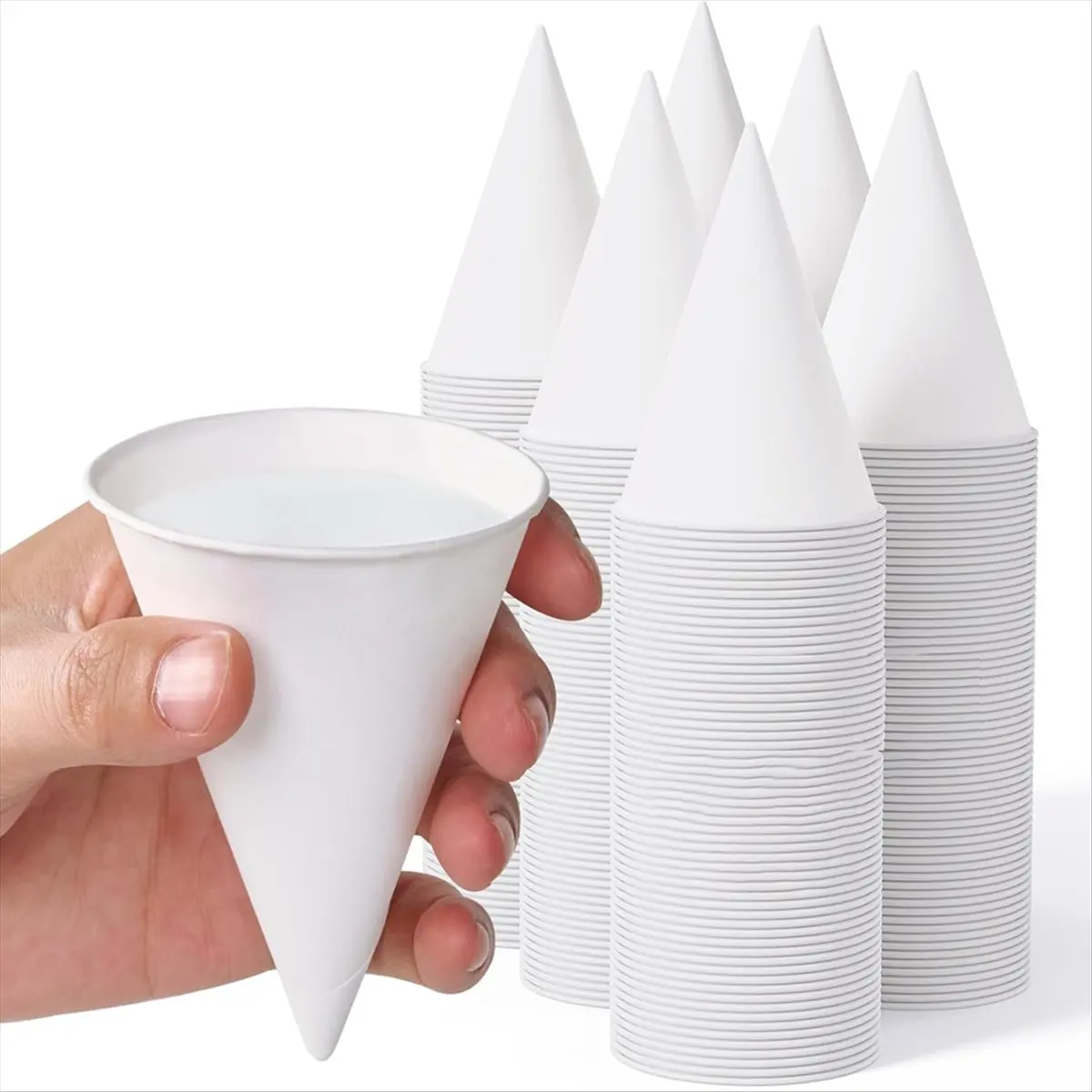 A95G 200 Count 4.5 OZ Snow Cone Cups, Ideal for Water, Ice Cream, Shaved Ice - Perfect for Parties, Gyms, Festivals