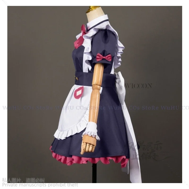 Anime akiba guerra cosplay traje mannen ranko wahira nagomi cosplay adorável vestido de empregada lolita peruca hairwear cosplay halloween cos