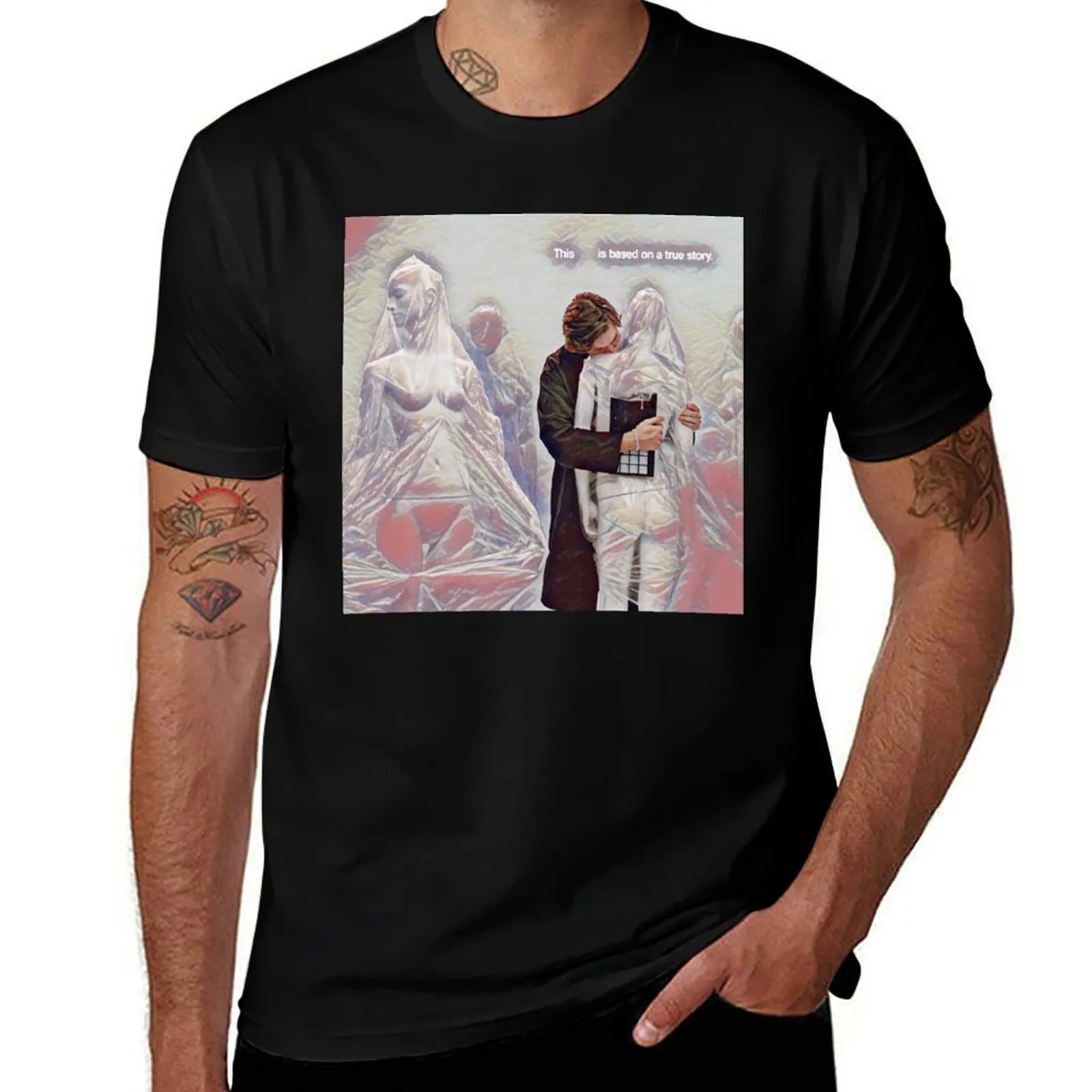 nakeyjakey Romcom watercolour T-Shirt t shirts cotton 100% T-Shirt