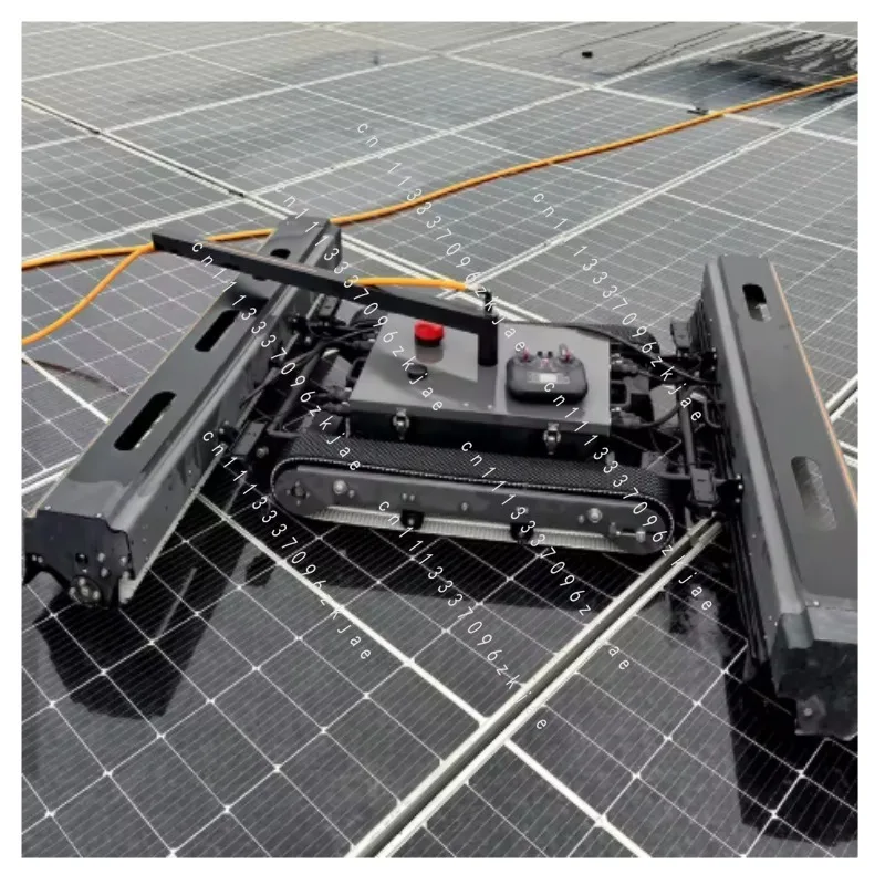 Automatic Solar Panel Cleaning for High Efficiency Extra Long Track Double Brush PV Cleaning Equipment