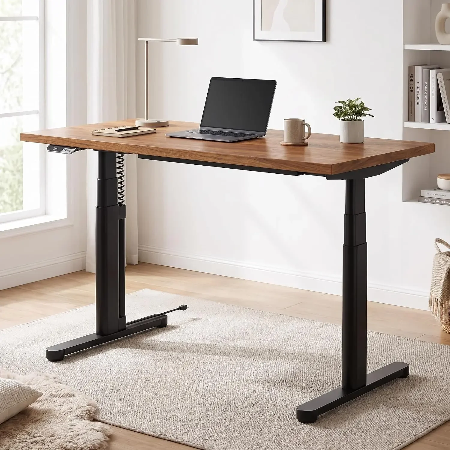 3-Stage Dual Motor Electric Standing Desk Frame, App Control, Black | 25.1
