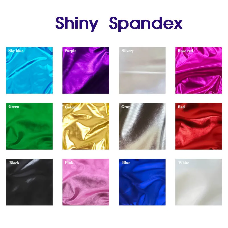 Women Long Sleeve Shiny Metallic Spandex Leotard Gymnastics Bodysuit Scoop Neck One Piece Dancewear Adult Stage Dance Costumes