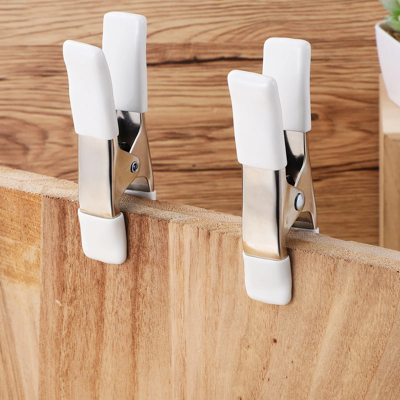 

5pcs 4 Inch Nickel Plated Spring Clamps A-shaped Clips with PVC Protection for Photography Background Cloth Stand Accessories