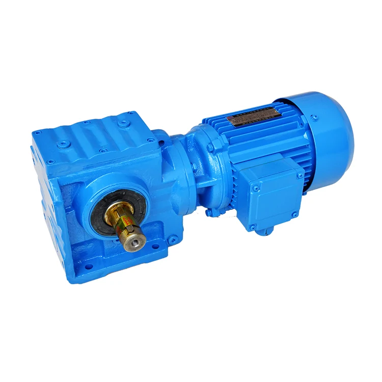 S57, S67, S97 model helical worm speed reducer transmission friction gearbox right angle