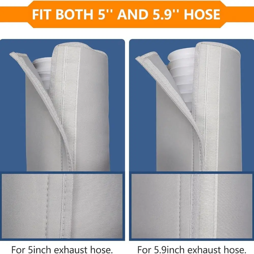 Waterproof Air Conditioner Hose Cover Dustproof Universal AC Hose Insulation Sleeve Insulating Material Adjustable Straps