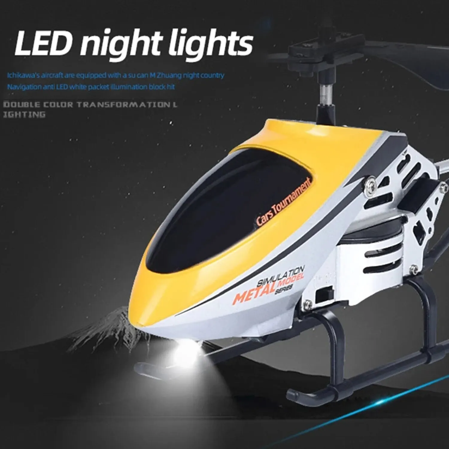 3,5 de aleación de control remoto helicóptero de carga USB con luz LED inalámbrico RC juguete de juguete para niños regalo de cumpleaños