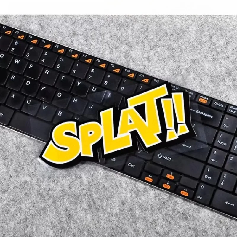 

1Pc SPLAT!! Comic Style Waterproof Vinyl Sticker, Retro Cartoon Sound Effect Decal for Car Window Body Decor