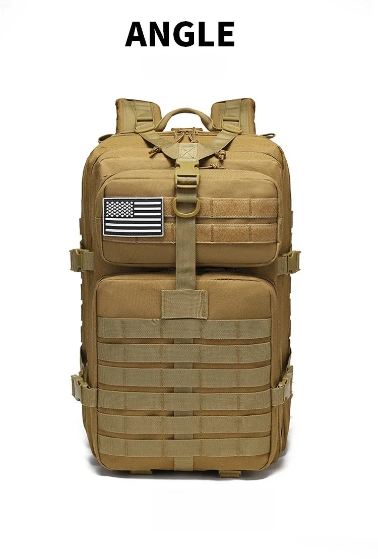 45L Taktischer Rucksack Große Kapazität Outdoor-Rucksack Fitness-Wanderrucksack Camping-Ausrüstung Reise-Wanderrucksäcke – Detail 8