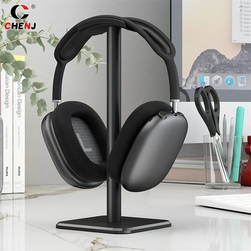 Portable Headphone Stand Headset Holder Earphone Stand With Aluminum Supporting Bar Accessories For All Headphones Size