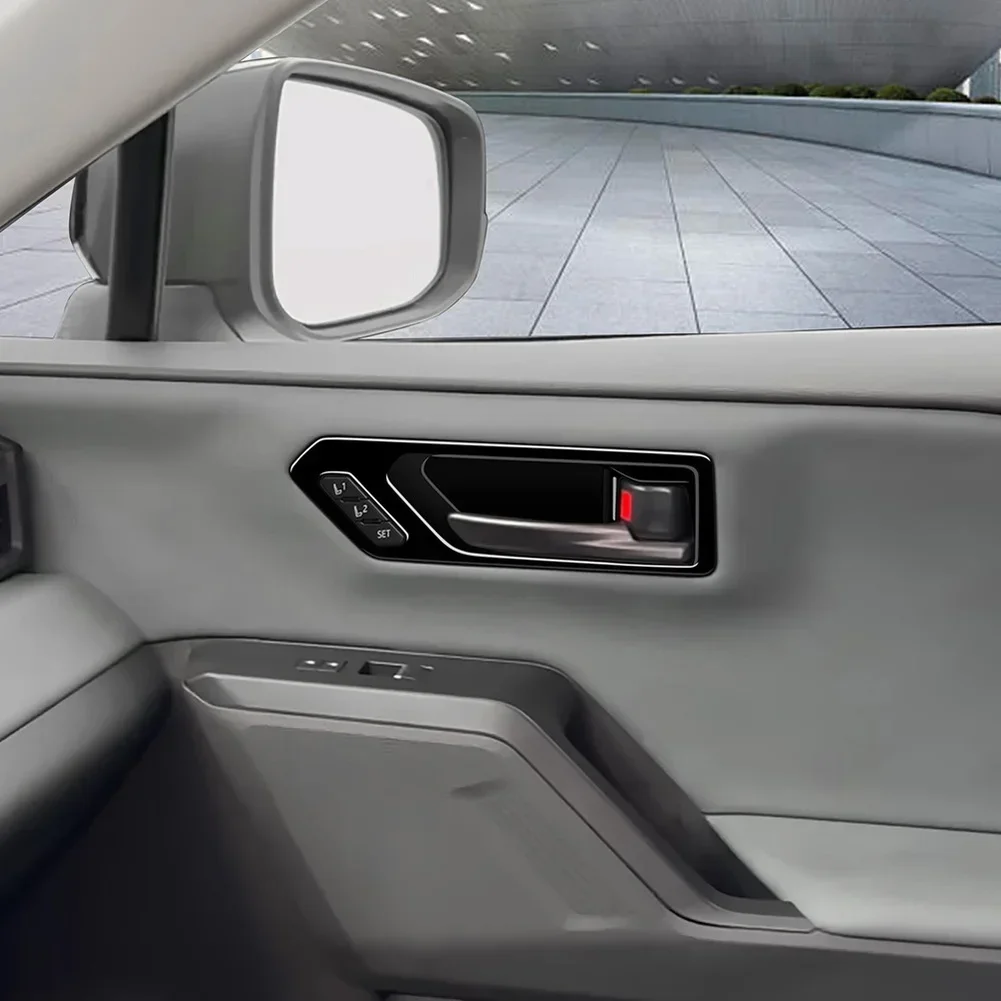 

6 шт./компл., крышка рамы ручки в сборе, набор накладок на внутреннюю ручку из АБС-пластика для 26 ДЛЯ TOYOTA RAV4, 6 шт., углеродное волокно