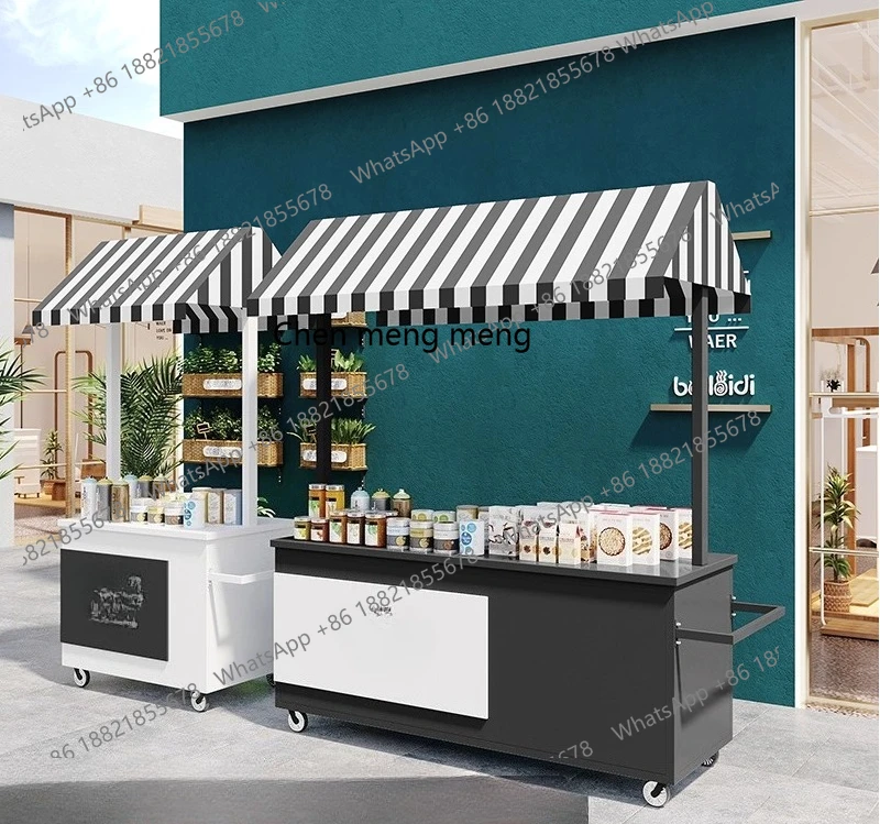 

Outdoor Stall Multifunctional Mobile Vehicle Stall Fried Skewers Fruit Fishing Night Market Sales Mobile Market Stall