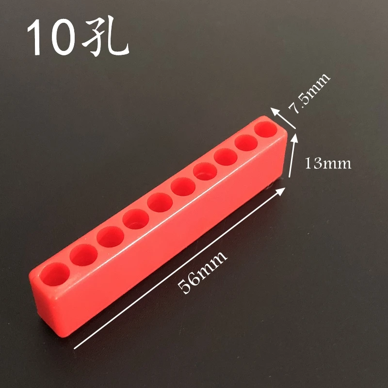 5-12 Hole for 4mm screw driver bits Hex Shank Screwdriver Bit Holder Plastic Head Storage Case Tool