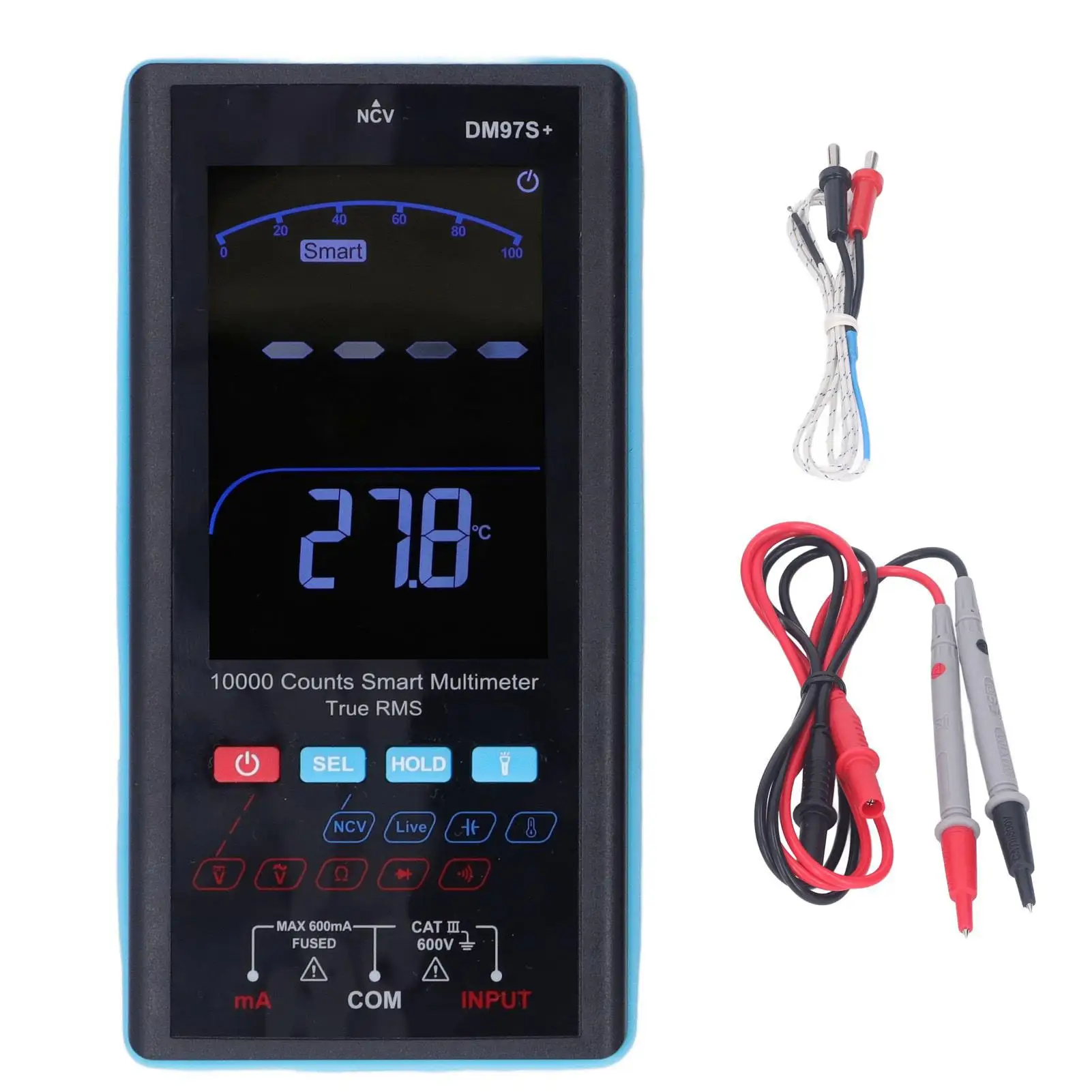 

Smart Portable Multimeter - Non-Contact Electrical Tester with Automatic Detection & Light for automotive Use