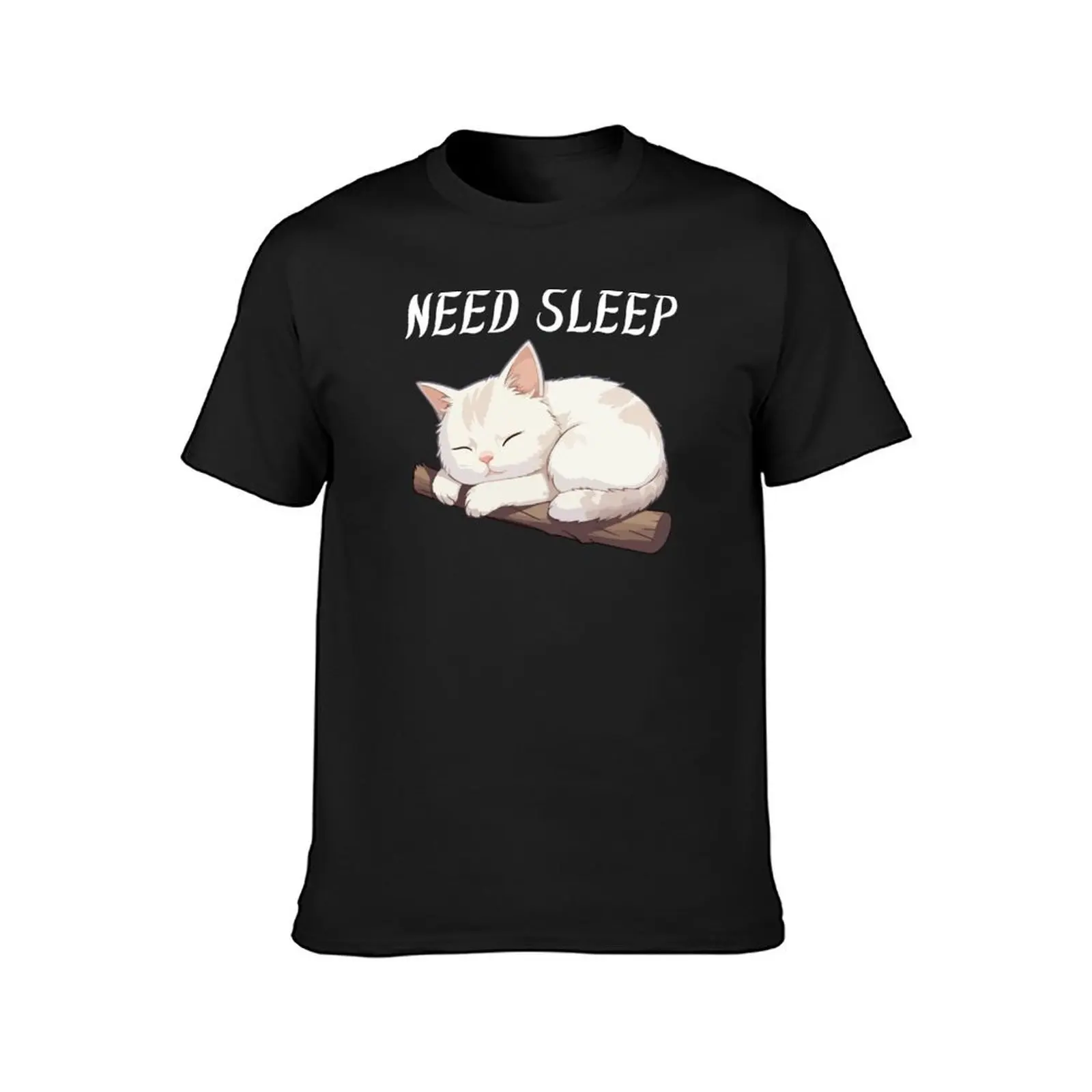 sleepy cat T-Shirt for a boy anime clothes plain t shirts for men pack