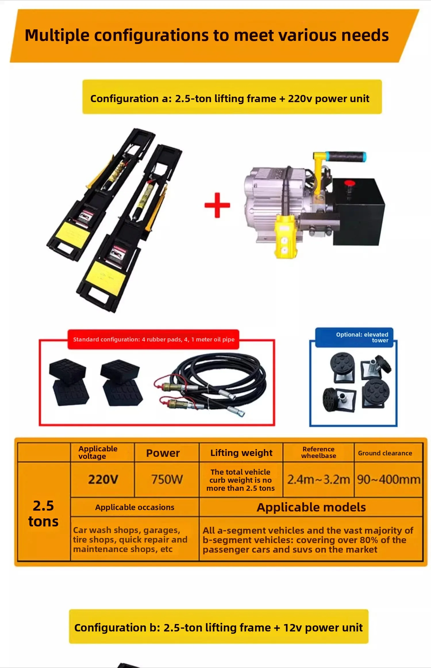 Portable Scissor Lift Platform for Auto Repair, Mobile Car Lift with Quick Rise and Safety Lock for Fast Maintenance