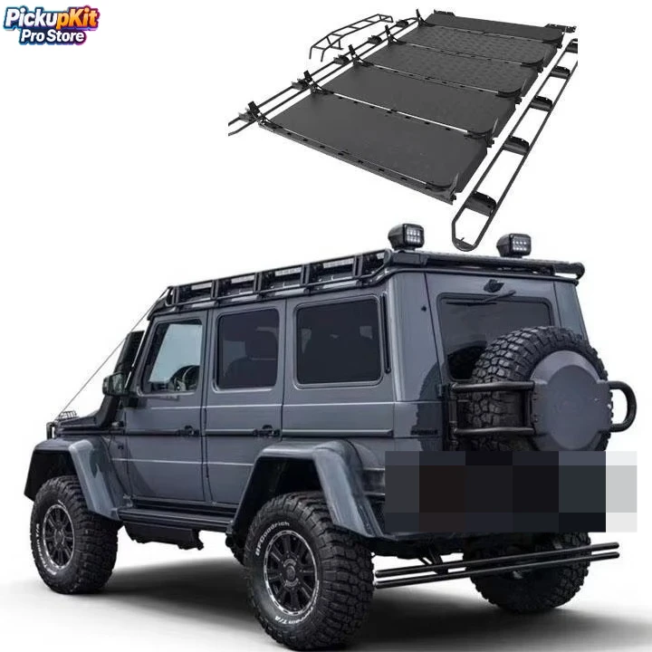 

Heavy Duty Aluminum Roof Rack Bar G Class W463/W464 G63 Sunroof Ladder No-Drill 75kg Load