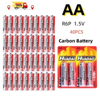 40PCS AA Batteries 1.5V R6P Cell Disposable Zinc Carbon Battery for Mouse Calculator Electric Toys Remote control