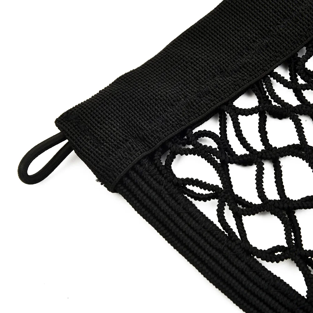 1PC Car Storage Net Holder Organizer Large Elastic 25x45cm For Freight Cars Houses And Ships Storage Network Black