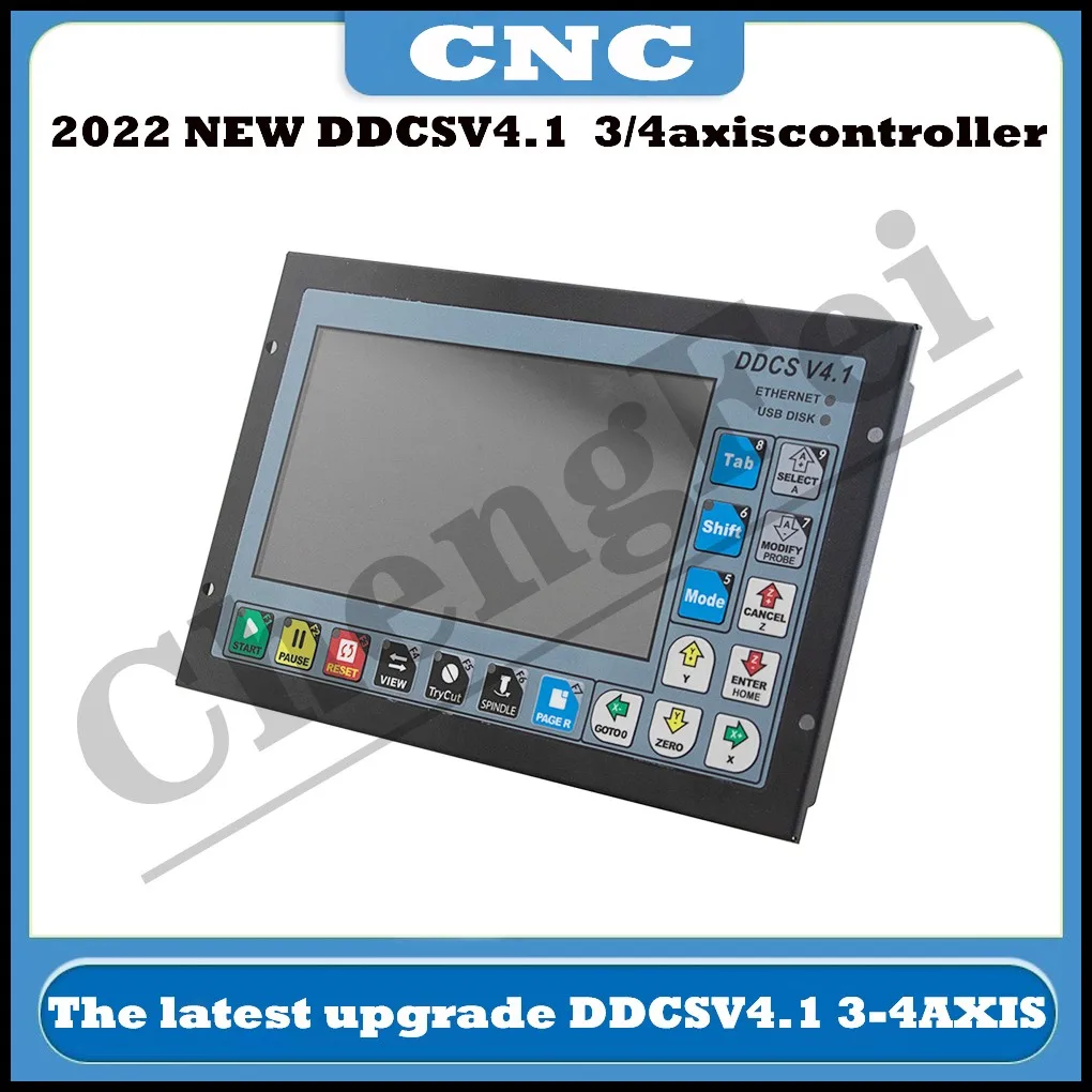 Imagem -02 - Cnc Ddcsv4.1 Eixo g Código Cnc Offline Controlador Sozinho para Gravura Fresadora com E-stop Mpg Volante Mais Novo