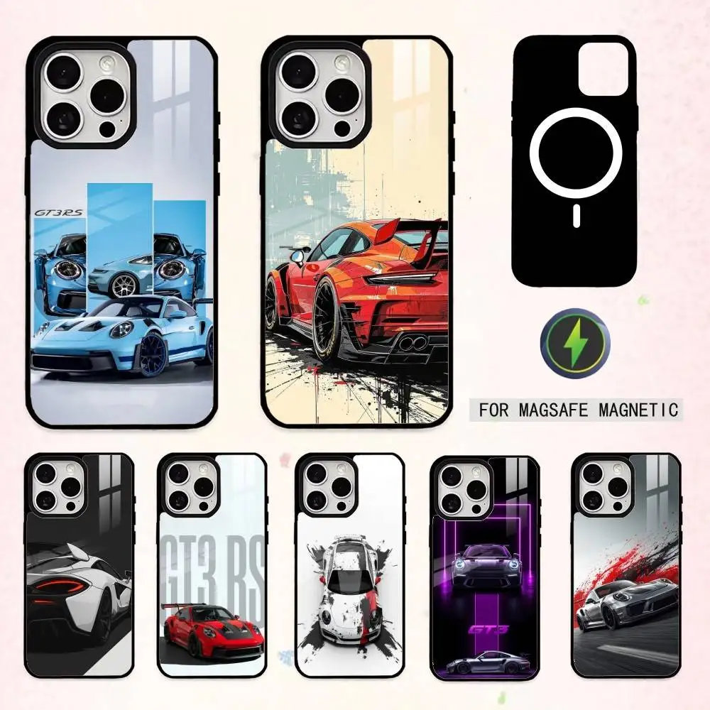 

C-Cool s-Supercar GT-3 RS Phone Case For iPhone17,16,15,14,13,12,11 Plus,Pro Max Magnetic For Magsafe Wireless Charging