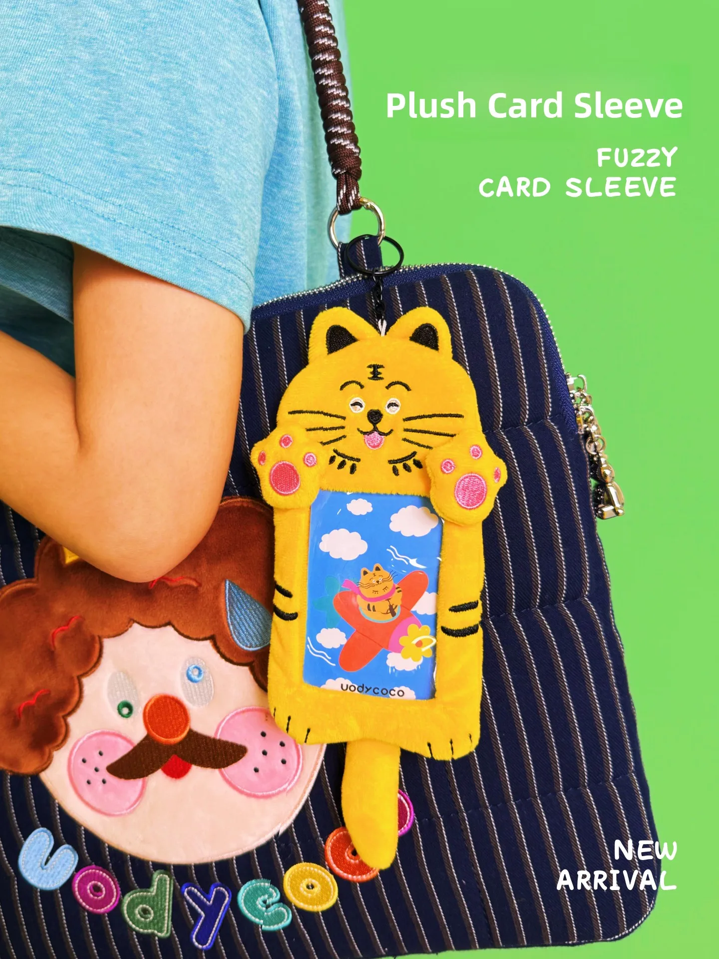 Cute  Plush Card Holder Campus Meal Card Album Personalized Creative Gift Anti-Loss Polyester Office Supplies Card Holder
