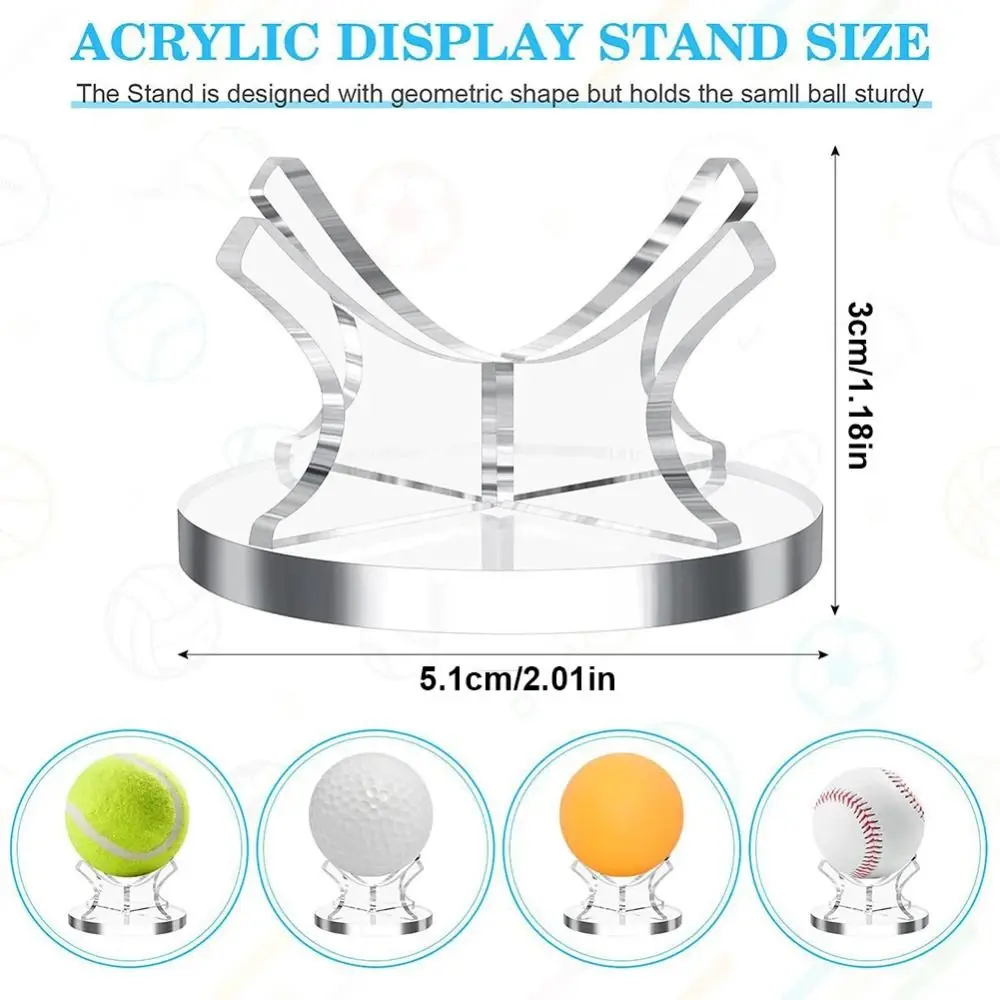 Acryl Basketball Stand Display Transparent Wasserdicht Baseball Display Rack Stabile Ständer Kleine Bälle Golf Bälle Halter