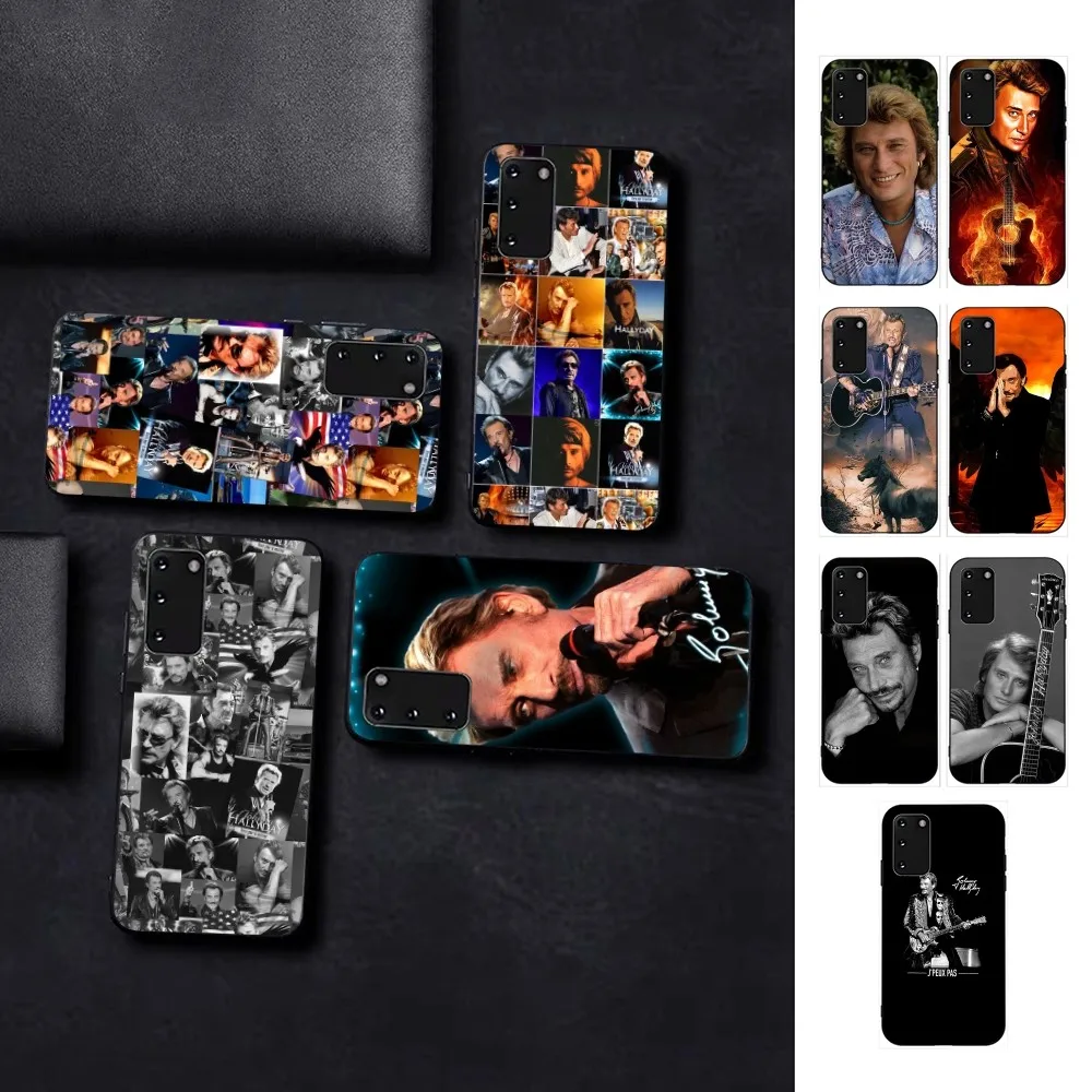 Johnny Hallyday Music Phone Case For Samsung S 9 10 20 21 22 23 30 23plus lite Ultra FE S10lite Fundas