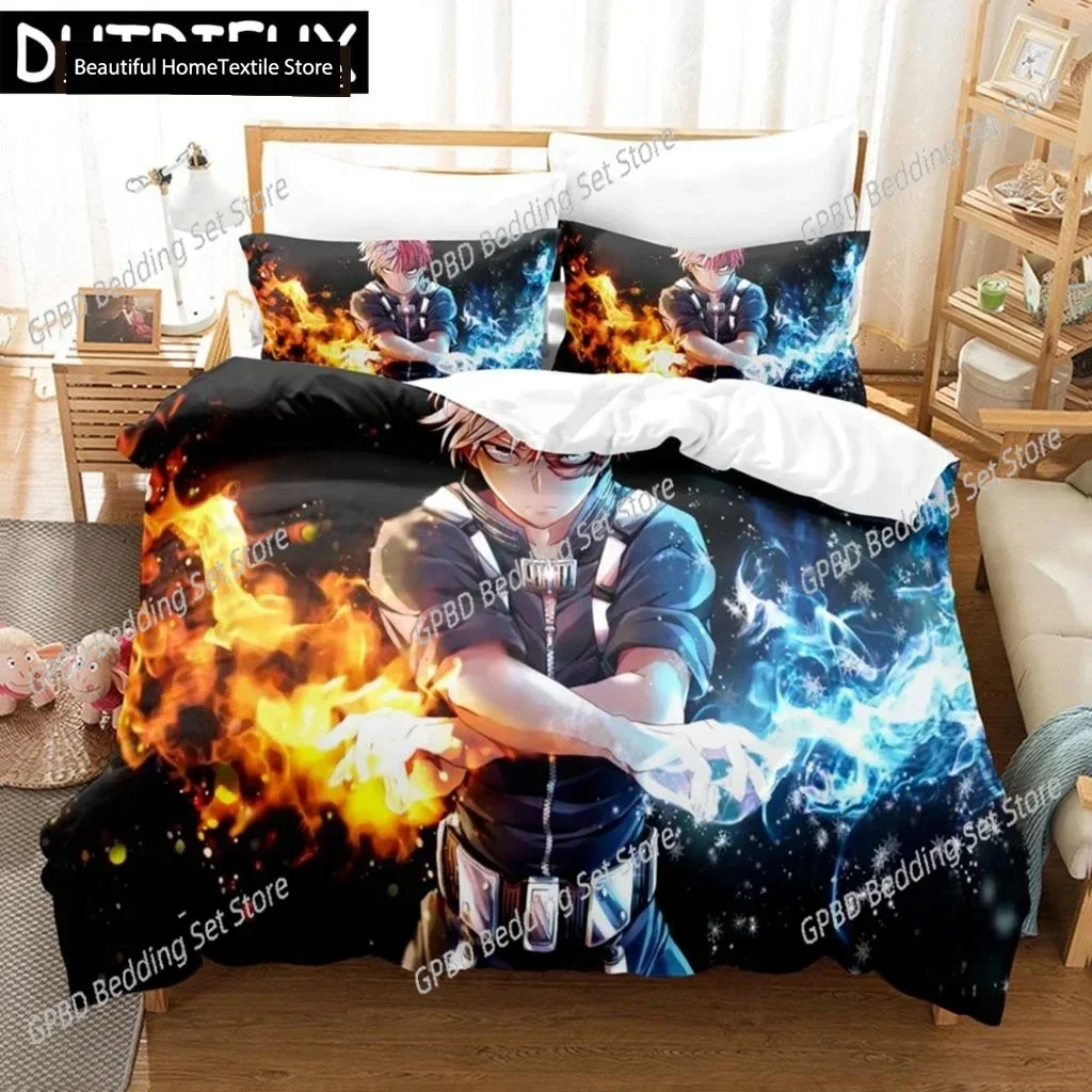 

My Hero Academia Bakugou Katsuki 3D NEW Duvet Cover Pillowcase Bedding Set Adult Boy Girl Bedroom Decoration Single Double Large