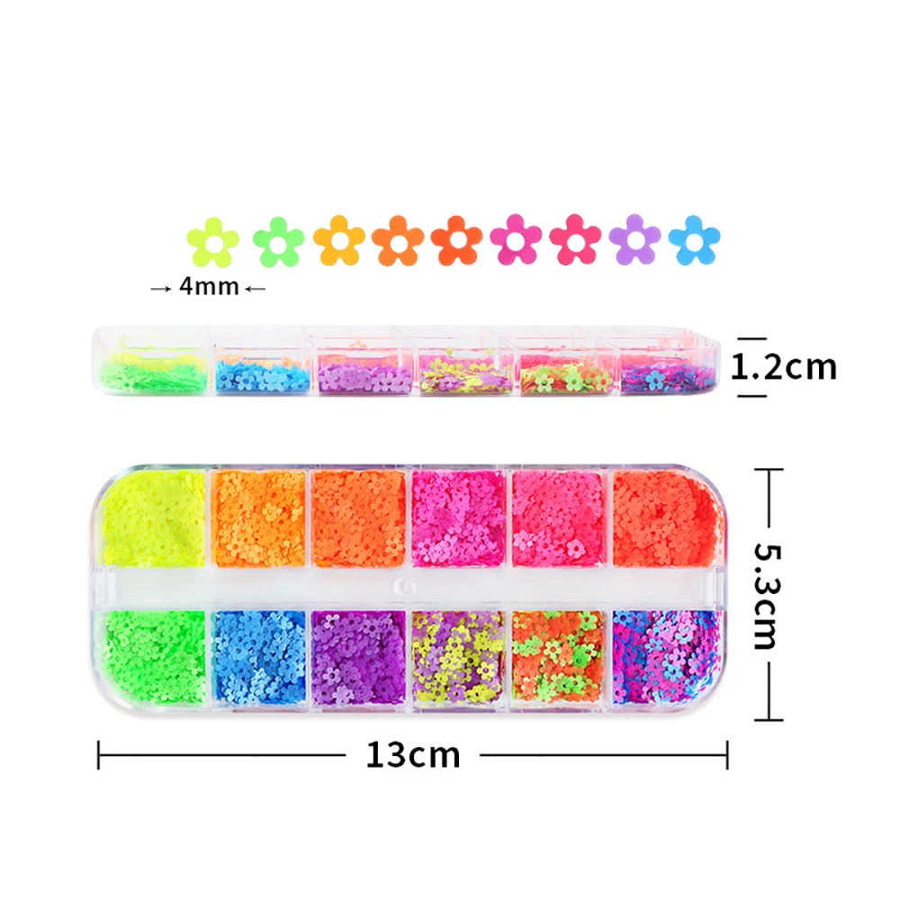 Glitter Sequin Mix Star Heart Dot Butterfly Shape Colorful Nail Sequins for Shaker Nail Art Flakies Paillette Decoration