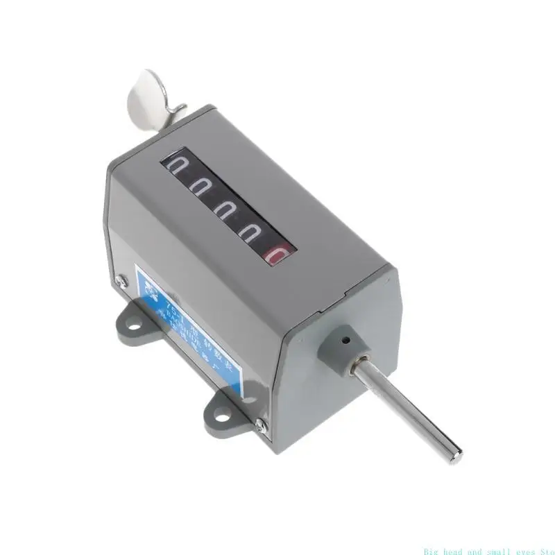 220 فولت 1 قطعة 75-I معدن ميكانيكي قابل لإعادة الضبط 5 أرقام عرض عداد الثورة الدوارة 350 دورة/دقيقة