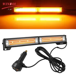 2 COB Car Warning Flashing Light Strobe Light Red Blue Amber LED Stroboscopes Safe Emergency Beacon Police Strobe Lamp for Truck