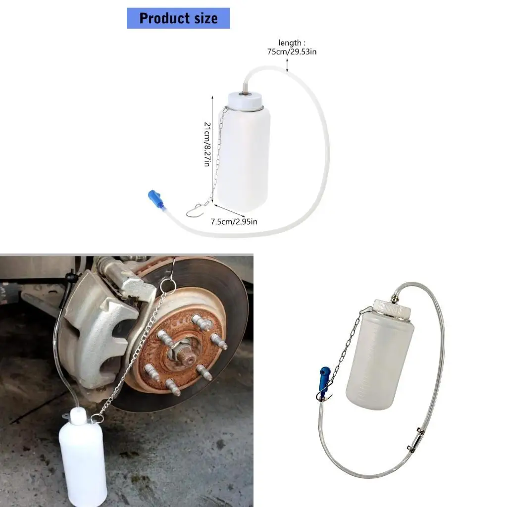 Small Brake Fluid Bottle with Strong Construction & Hassle Easy Operation for Car & Motorcycle Maintenance