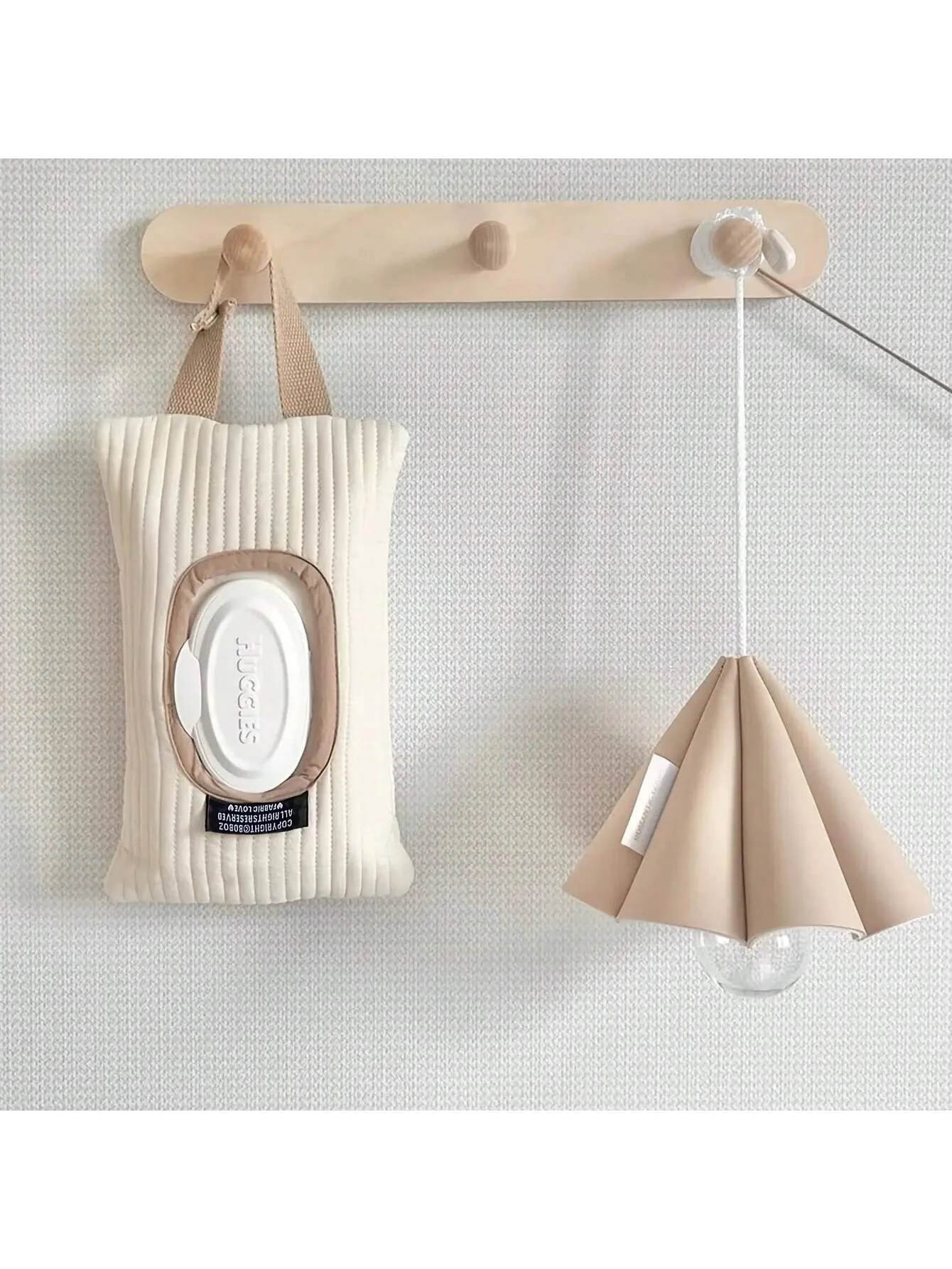 1 simple car mounted household tissue storage bag, cute wet tissue hanging bag for baby stroller, easy to draw handheld storage