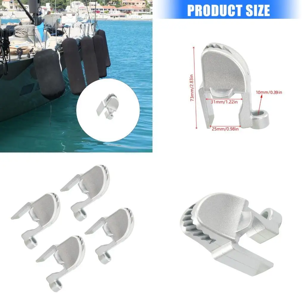 

02de Marine Abs Clips Elastic Buffer Crows Регулируемый защитный зажим для охранника для охранников на лодках и безопасности