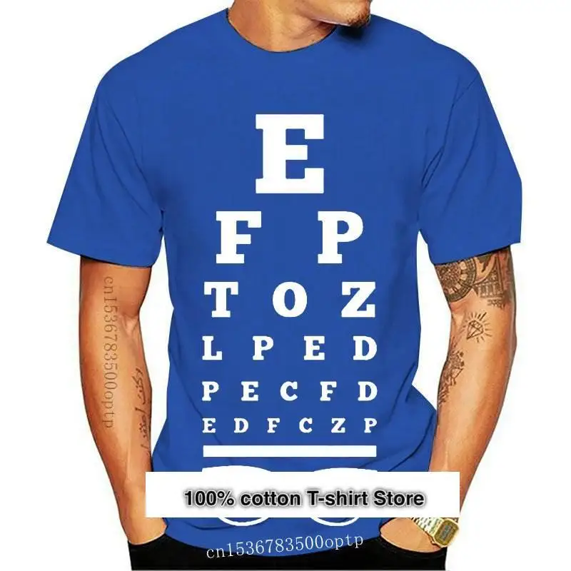 Camiseta de Optometría con gafas para hombre, nueva camiseta con gráfico de visión de ojos a la moda, 2024