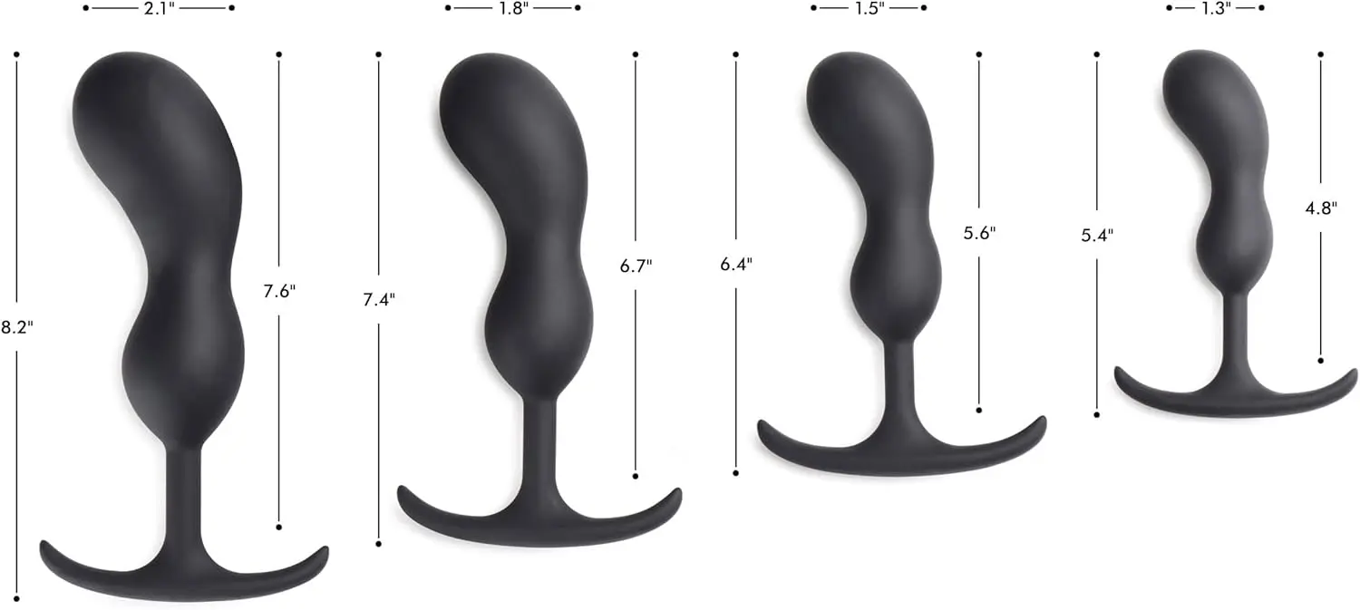 Wysokiej jakości silikonowy wtyczka prostatologiczna - XL