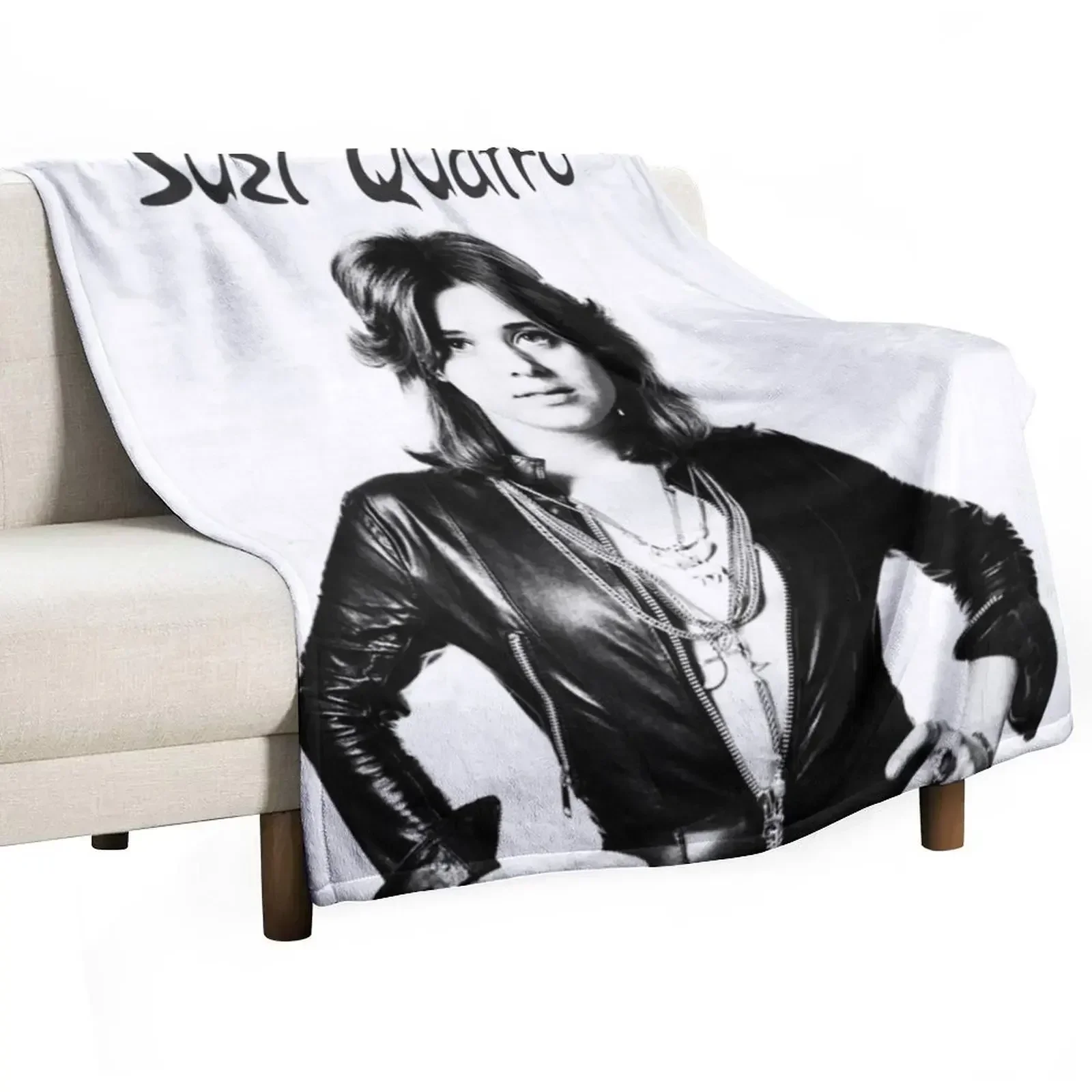 suzi quatro Throw Blanket Flannel Decorative Throw Softest Blankets