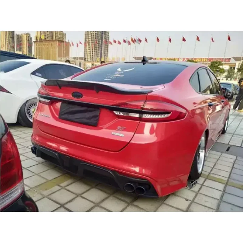 REAL CARBON FIBER REAR WING TRUNK LIP SPOILER Body Kits FOR Ford Mondeo Fusion 2013 2014 2015 2016 2017 2018 2019 2020 2021