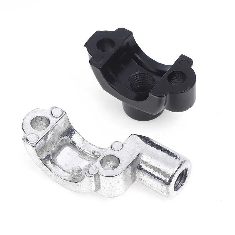 Motorcycle Master Cylinder Brake Lever Mirror Mount Clamp Rear View Mirror Holder Adapter for 22mm Handlebar 10mm Thread