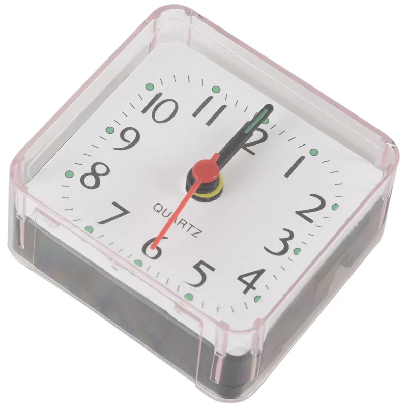 AB45 3PCS Portable Cute Mini Cartoon Multi-Function Table Clocks(White)